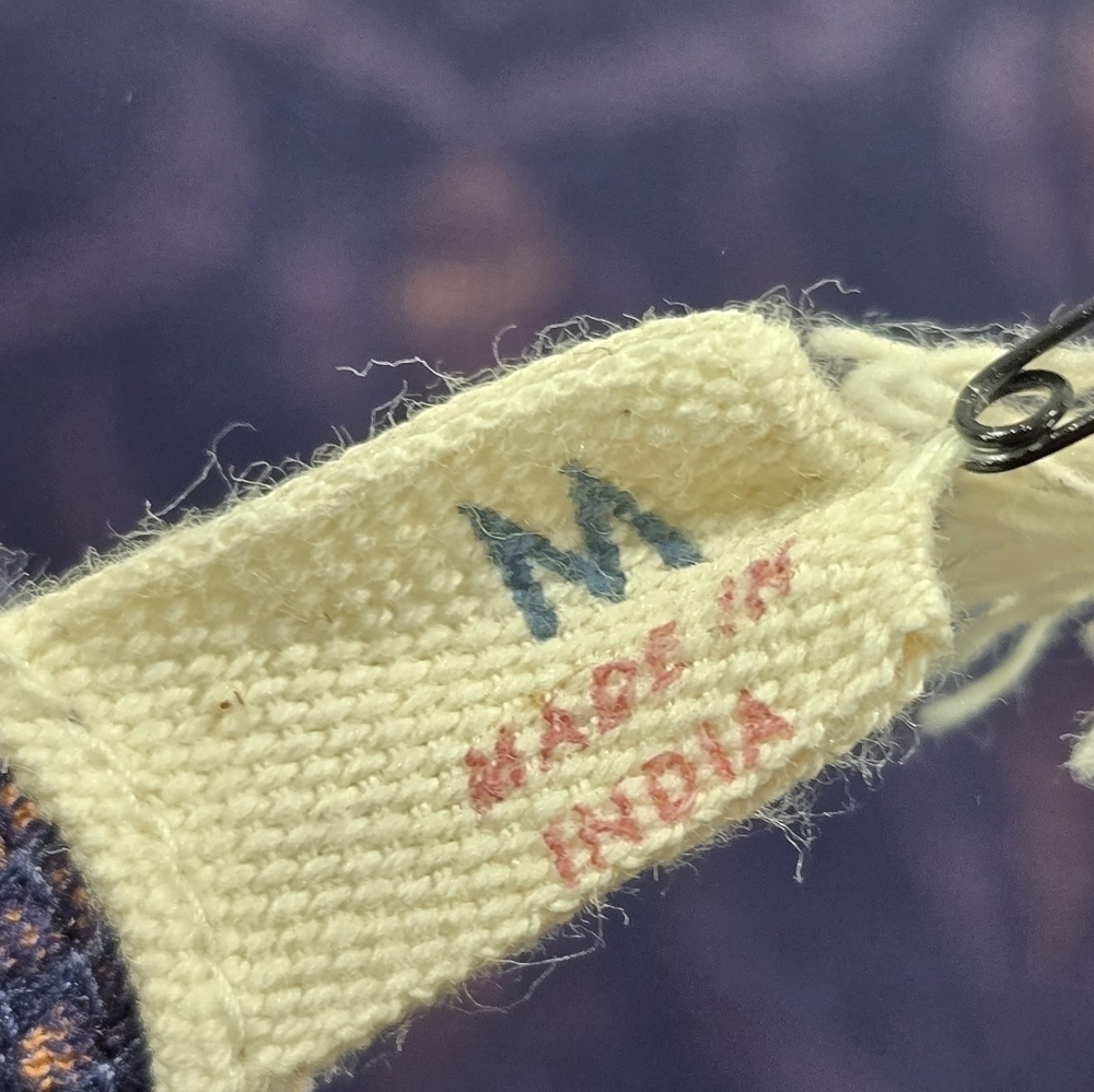 Mata Traders Dress Womens Medium Pattern Half Sleeve Organic Novela Plum Bloom - Picture 3 of 12